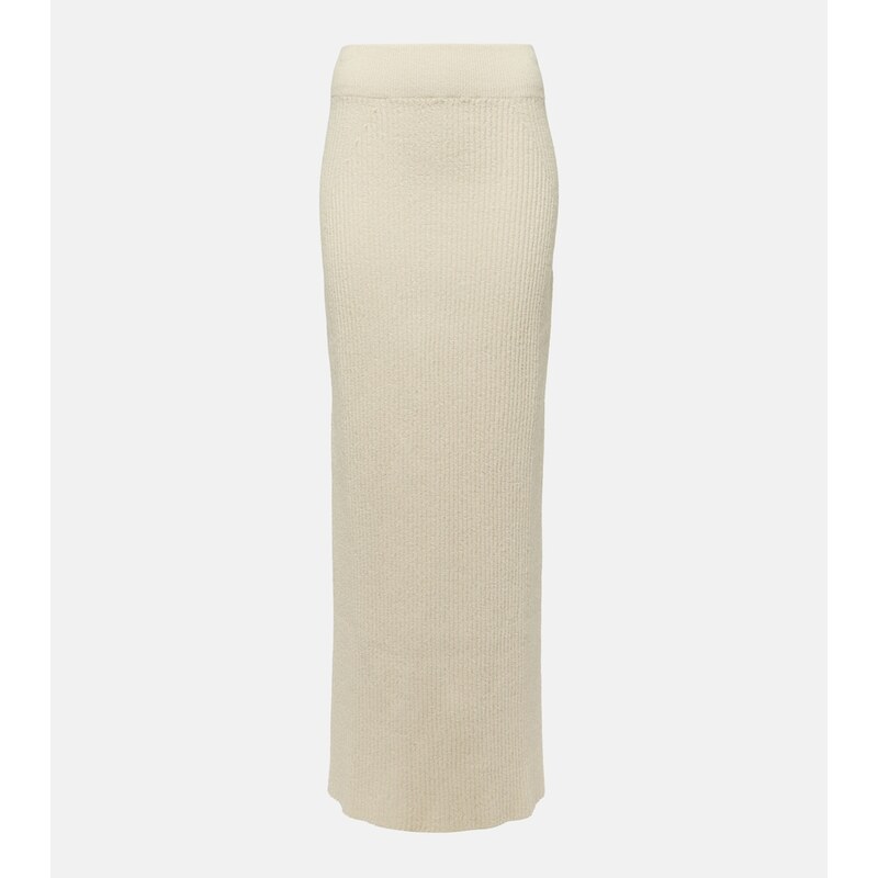Toteme Cotton-blend bouclÃ maxi skirt