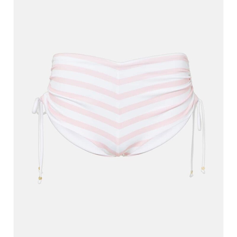 Bananhot Stefani striped ruched shorts