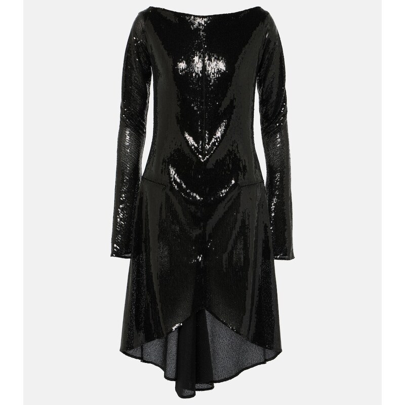 Courrèges Ellipse sequined cutout midi dress