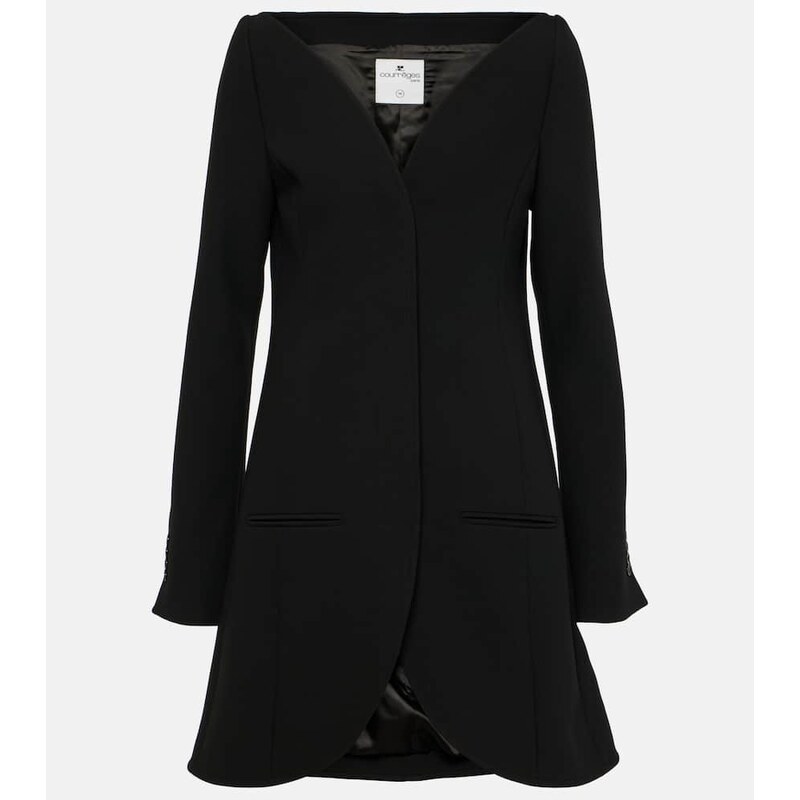 Courrèges Ellipse crêpe coat