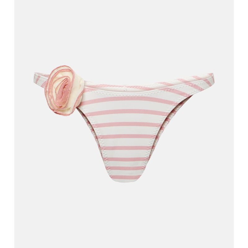 Same Rose 90s floral-appliquÃ bikini bottoms
