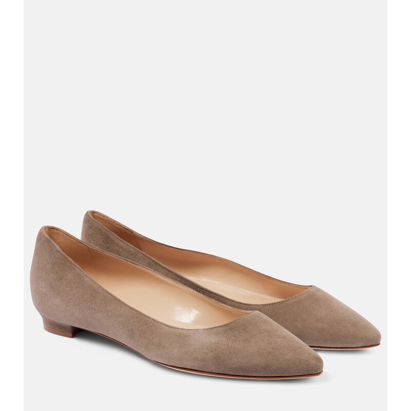 Manolo Blahnik Lanza BB suede ballet flats