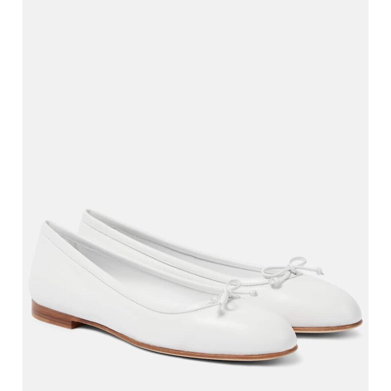 Manolo Blahnik Verallii leather ballet flats