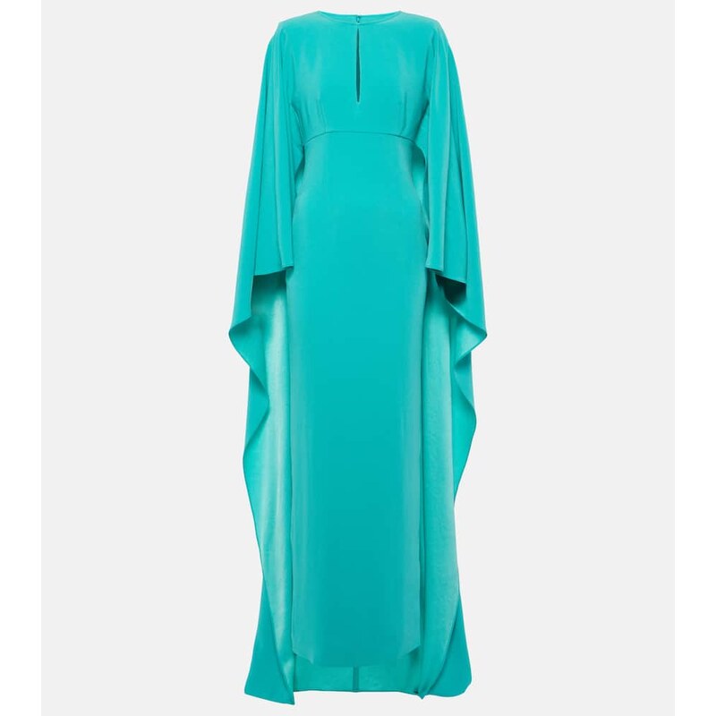 Roland Mouret Cutout crÃªpe satin gown