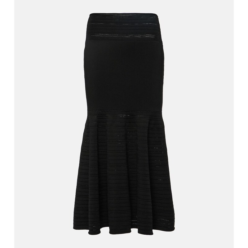 Victoria Beckham Jersey midi skirt