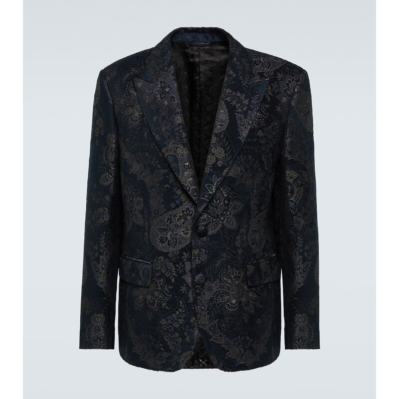 Etro Jacquard velvet blazer