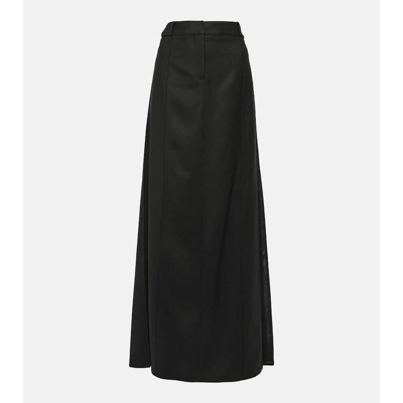 Victoria Beckham Wool-blend maxi skirt