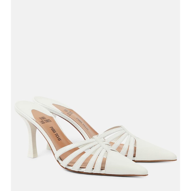 Paris Texas Nadia 85 cutout leather mules