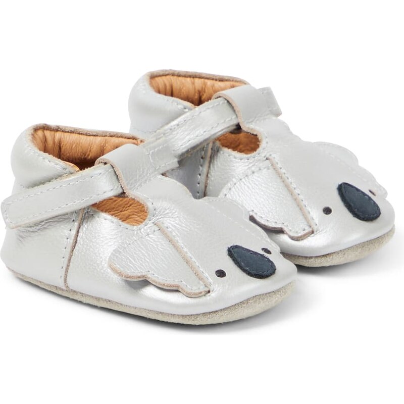 Donsje Baby Blinc Koala metallic leather shoes