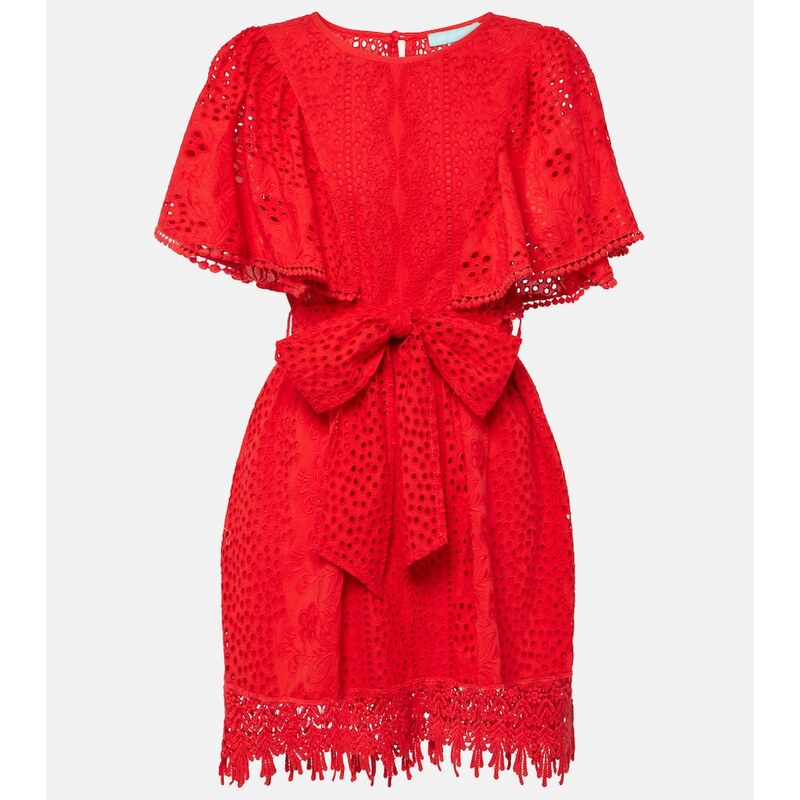 Melissa Odabash Kara cotton broderie anglaise minidress