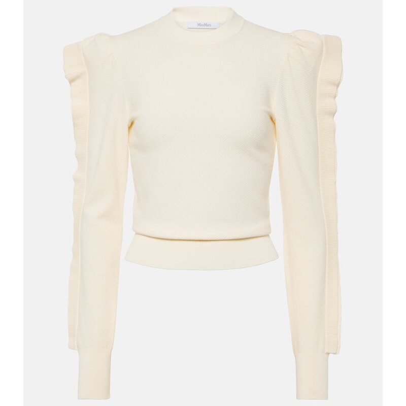 Max Mara Genero ruffled jersey sweater