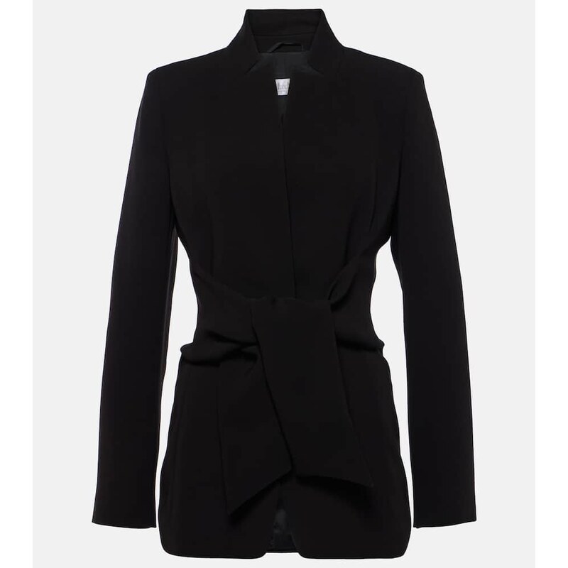 Dámská saka Max Mara Belted cady blazer v barvě černé