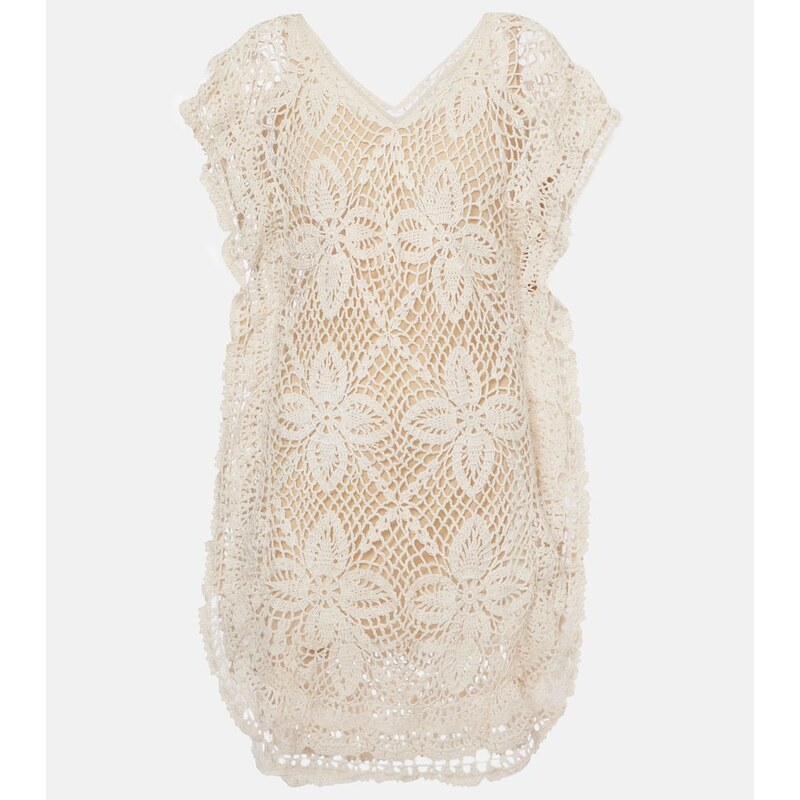 Anna Kosturova Crochet cotton beach dress