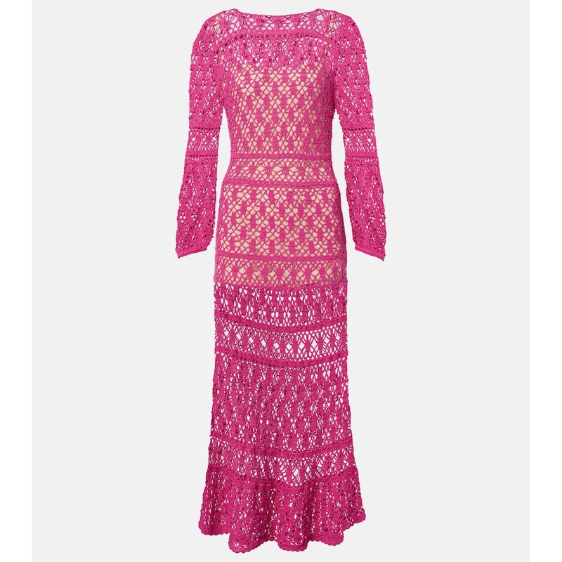 Anna Kosturova Jennifer cotton crochet maxi dress
