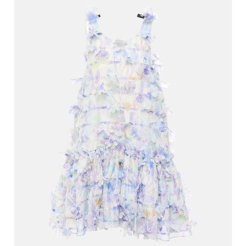 Susan Fang Floral-appliquÃ minidress
