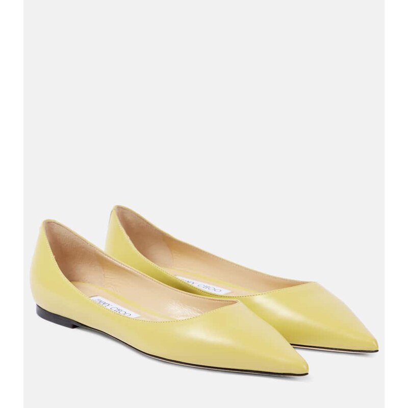 Jimmy Choo Love leather ballet flats