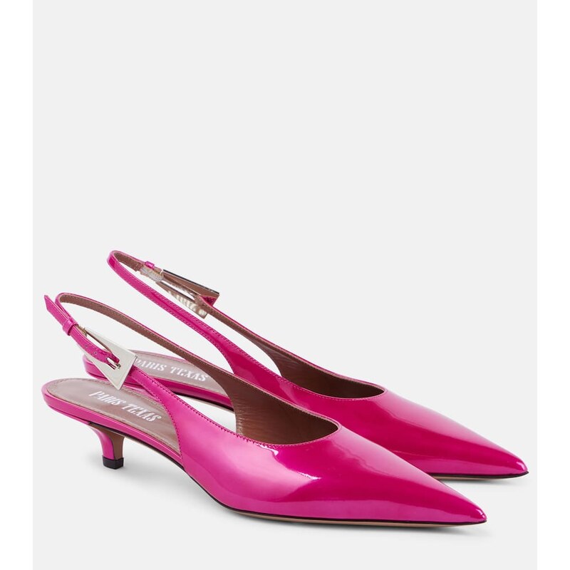 Paris Texas Jessica patent leather slingback pumps