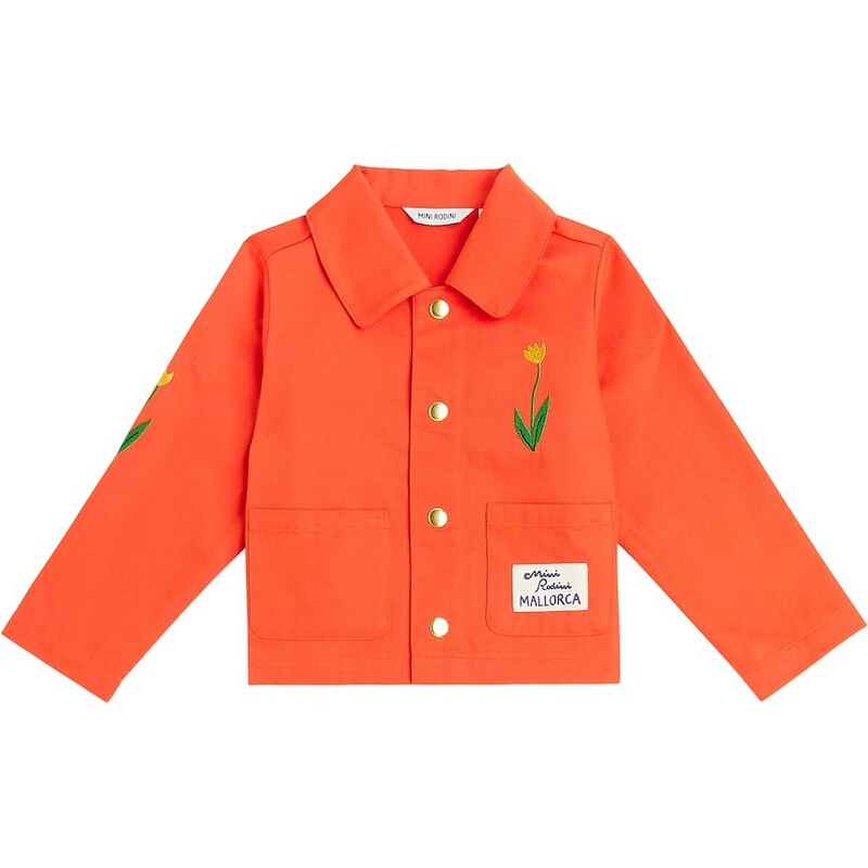 Mini Rodini Mallorca embroidered cotton jacket