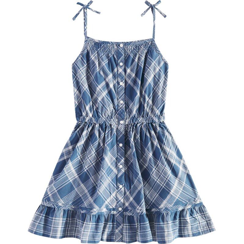 Polo Ralph Lauren Kids Ruffled checked cotton dress