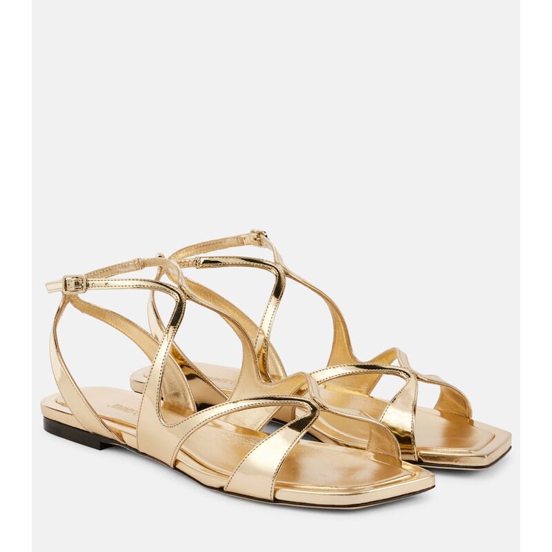Jimmy Choo Ayla metallic leather sandals