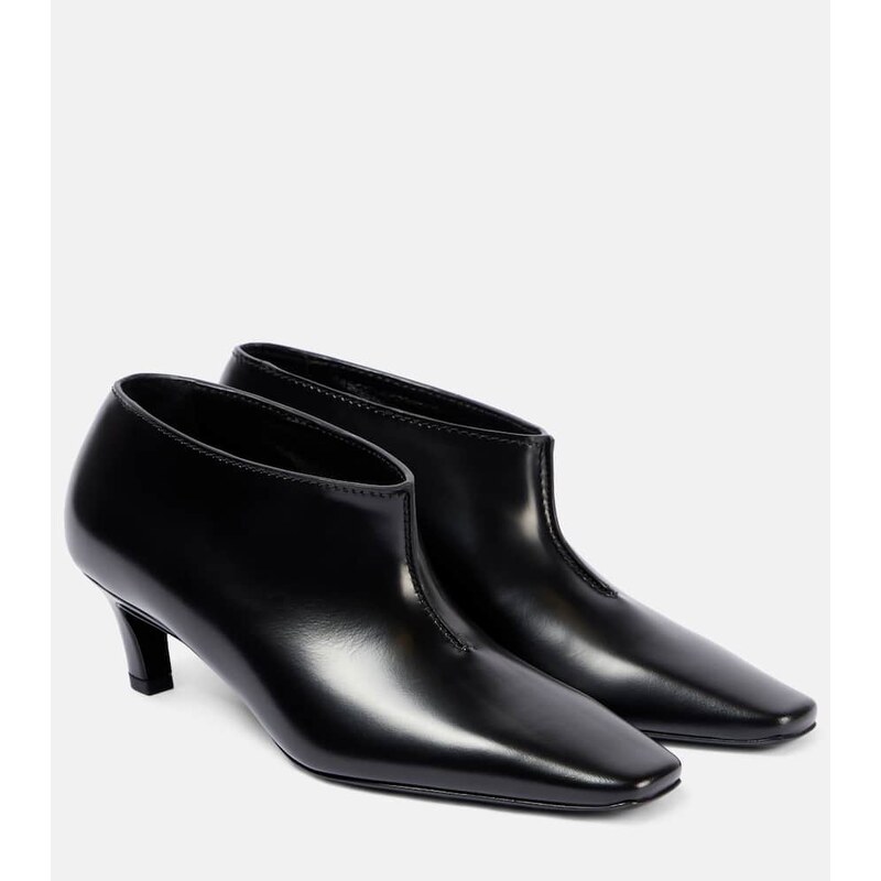 Toteme Wide Shaft leather ankle boots