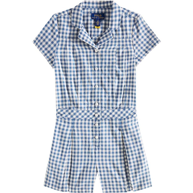 Polo Ralph Lauren Kids Gingham cotton playsuit
