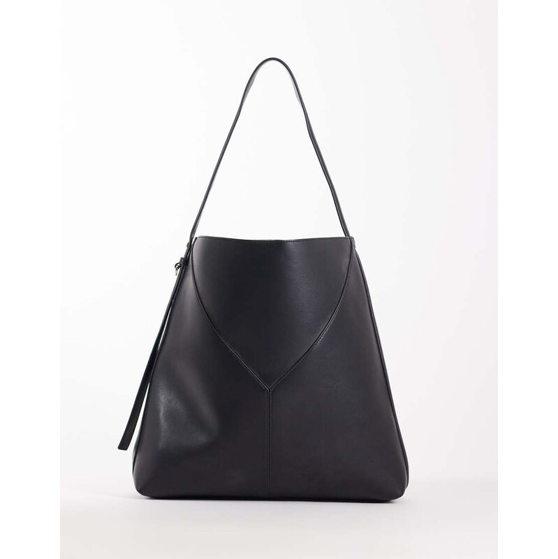 Mango slim shoulder bag in black 113271931