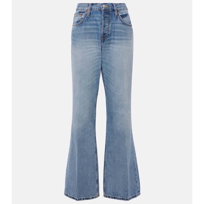 Re/Done Loose Boot mid-rise wide-leg jeans