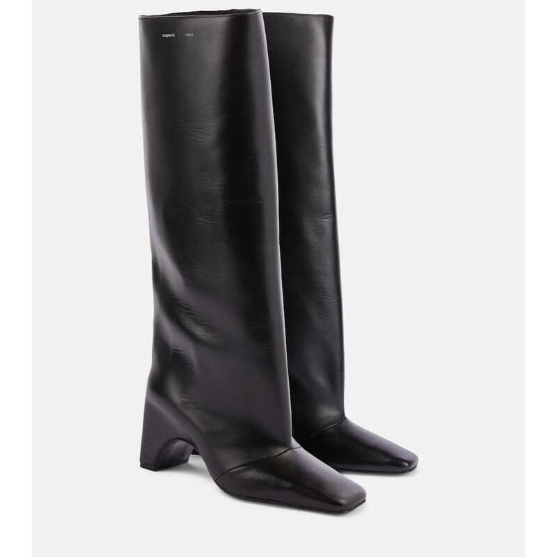 Coperni Bridge leather knee-high boots