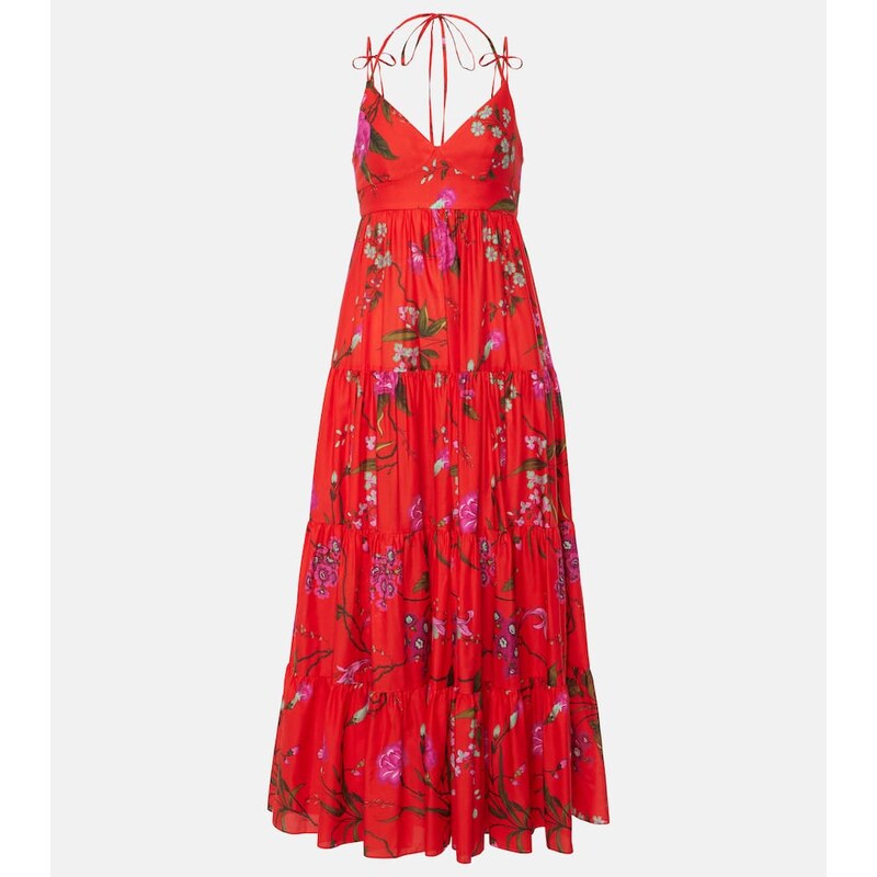 Erdem Floral cotton-blend midi dress