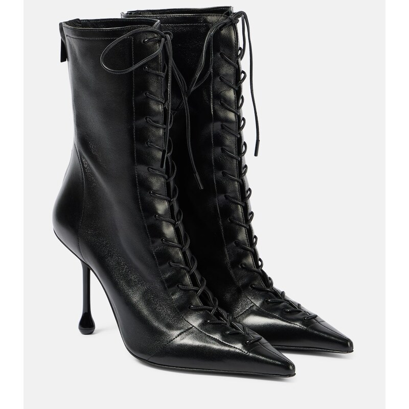 Jimmy Choo Scarlett 95 leather lace-up boots