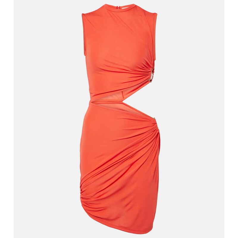 Christopher Esber Bezel embellished cutout minidress