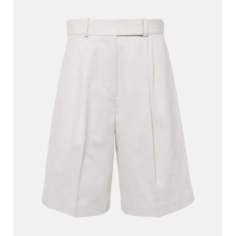 Proenza Schouler Jenny cotton and linen Bermuda shorts