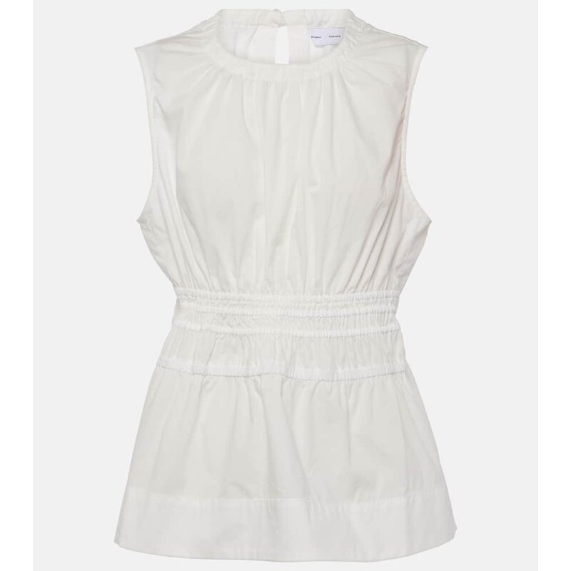 Proenza Schouler White Label Birdie cotton poplin top