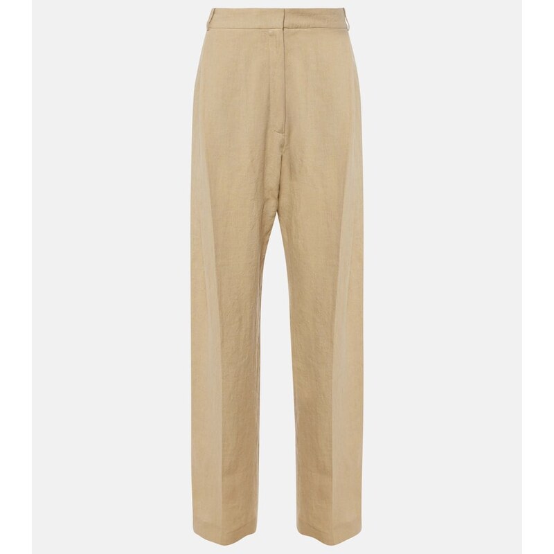 Tove Gabrielle high-rise linen wide-leg pants
