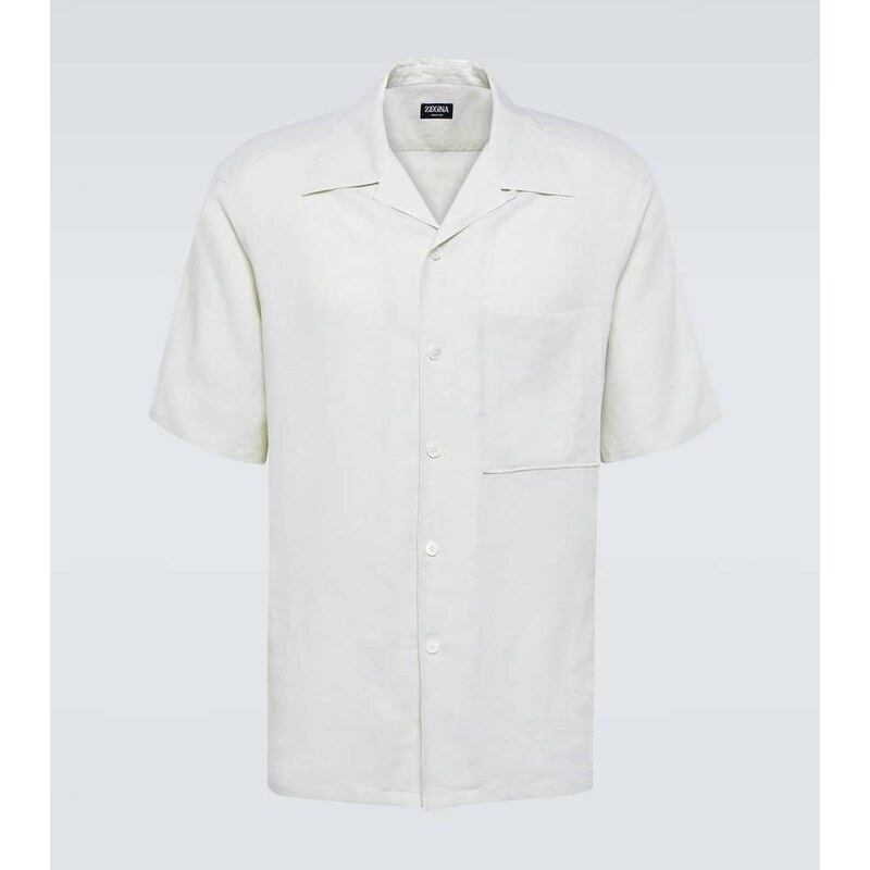 Zegna Linen bowling shirt
