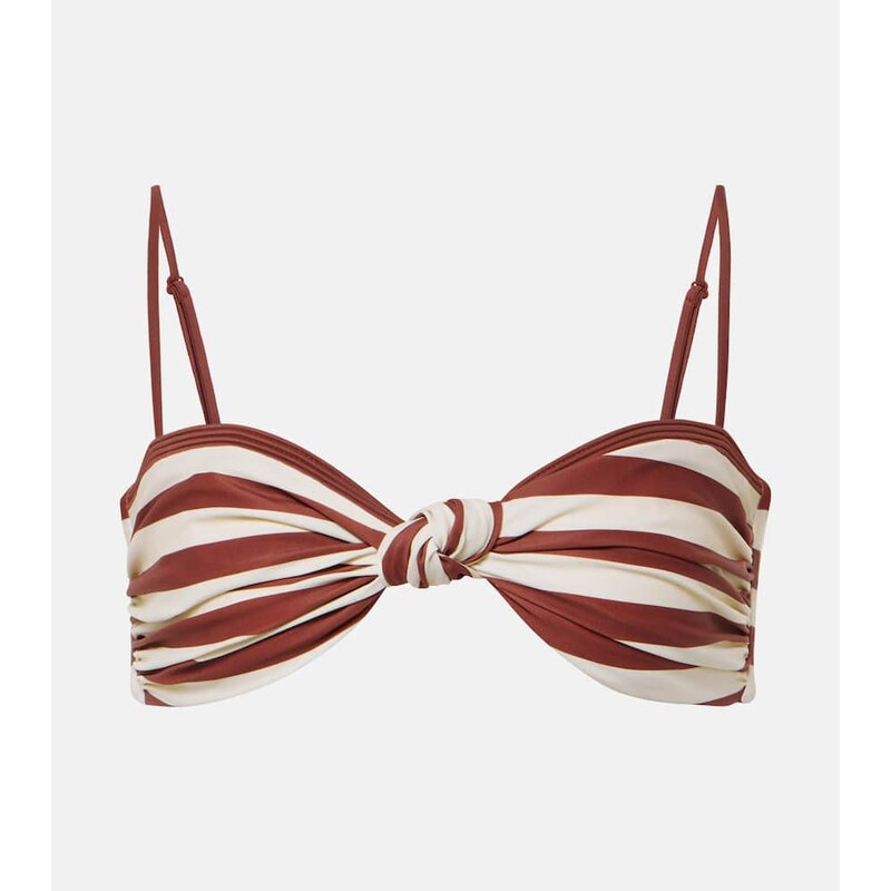 Johanna Ortiz Striped bikini top
