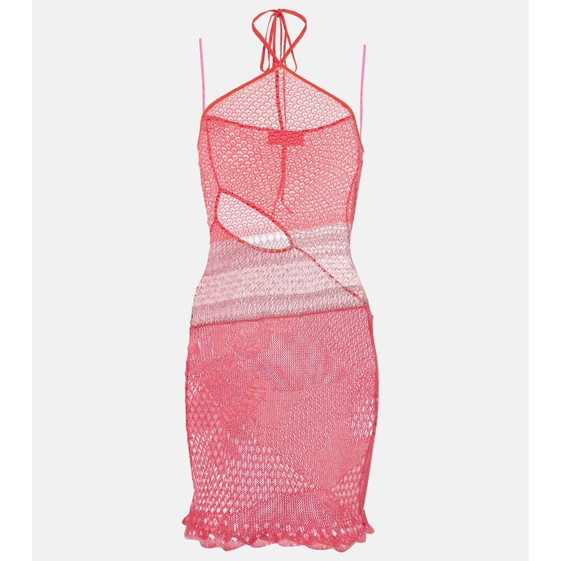 Roberta Einer Natalie knitted cotton minidress
