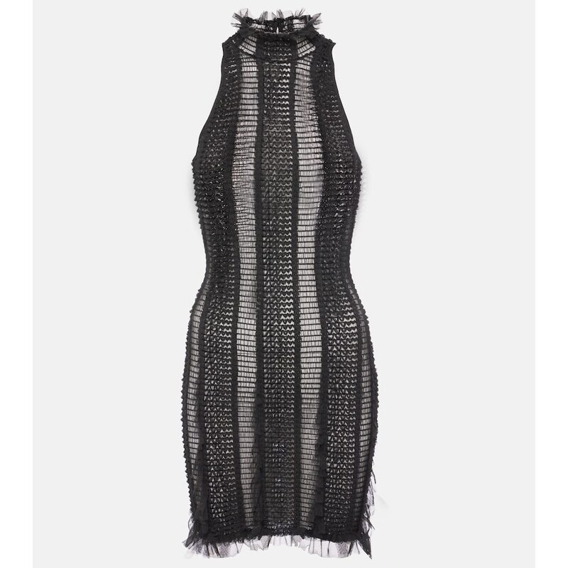 Roberta Einer Angel tulle-trimmed minidress