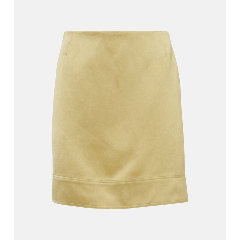 Toteme High-rise satin miniskirt