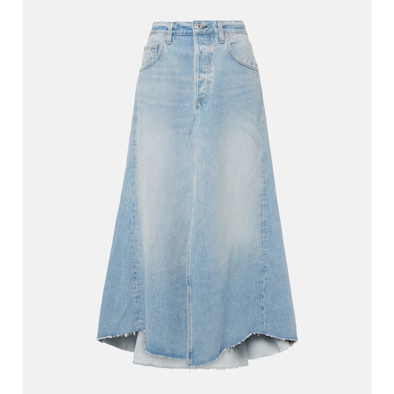 Citizens of Humanity Mina Reworked denim midi skirt