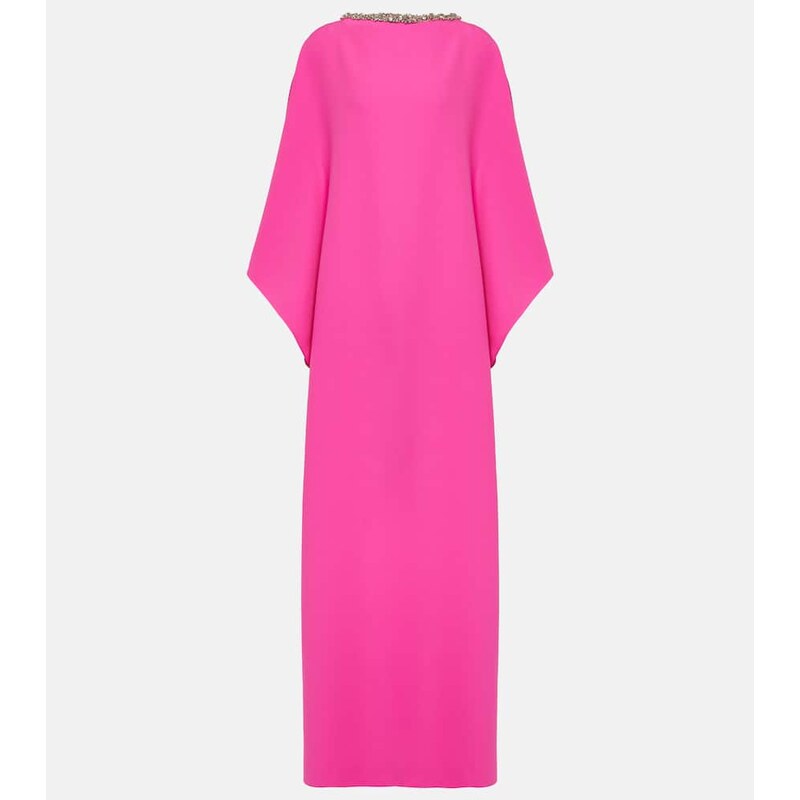Safiyaa Amarella crystal-embellished crÃªpe gown