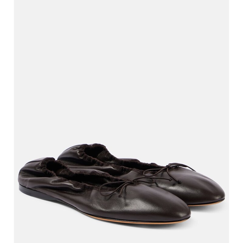 The Row Awar leather ballet flats