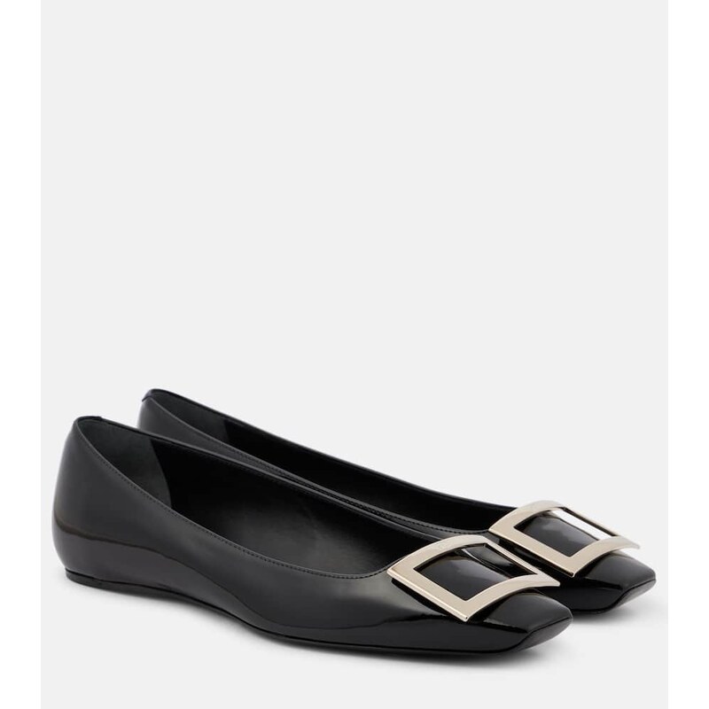 Roger Vivier Trompette patent leather ballet flats