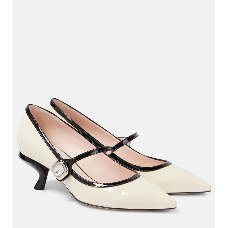Roger Vivier Virgule 55 patent leather Mary Jane pumps