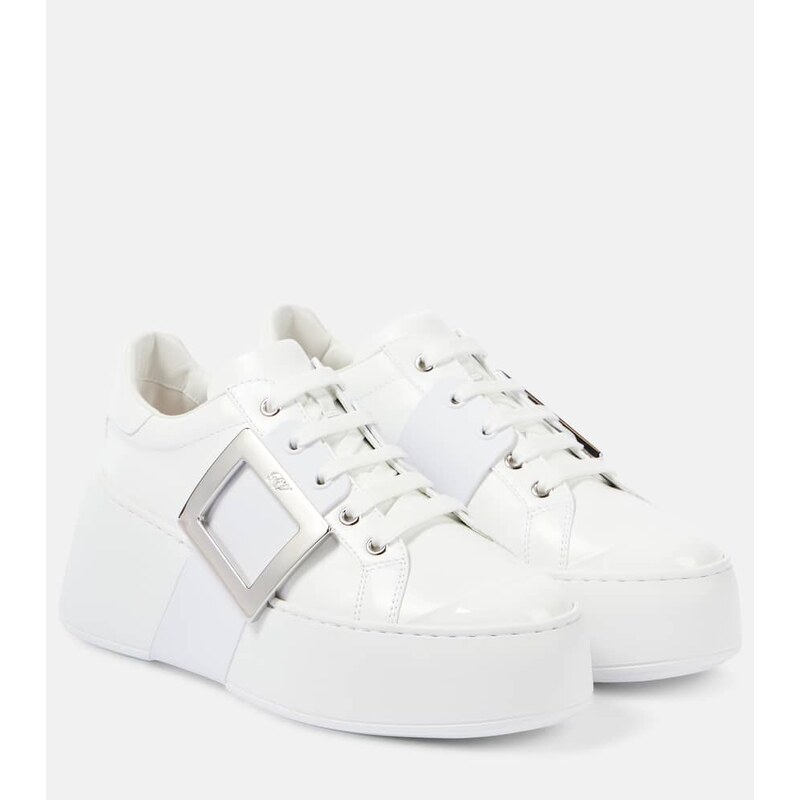 Roger Vivier Viv Skate leather sneakers