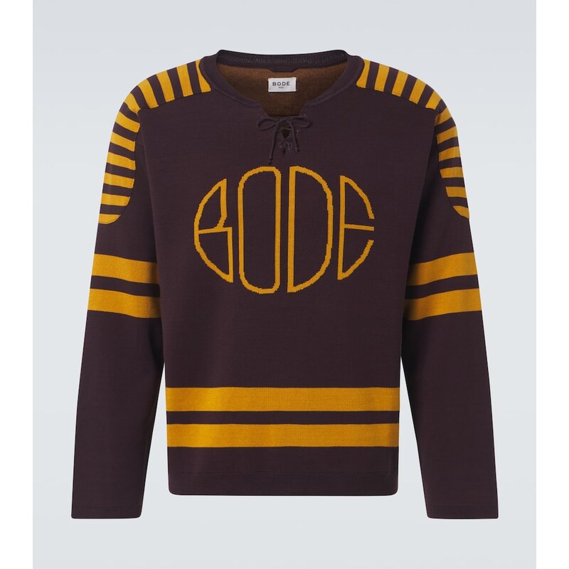Bode Rink cotton jacquard sweater