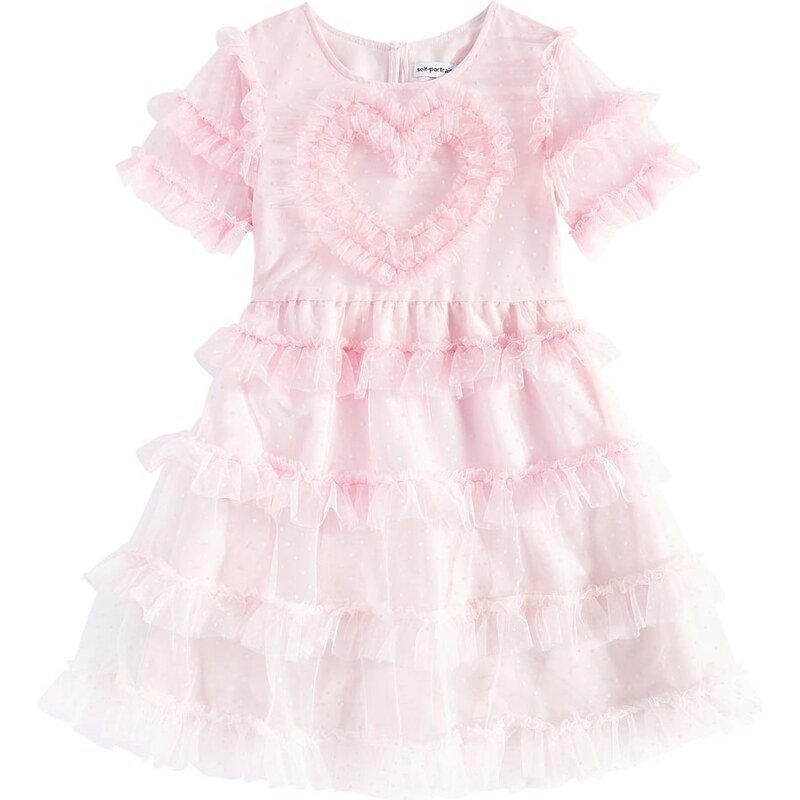 Self-Portrait Kids Ruffled tulle-trimmed dress