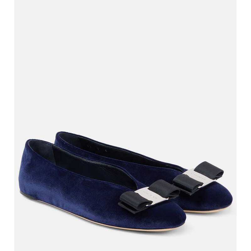 Ferragamo Vanna velvet ballet flats