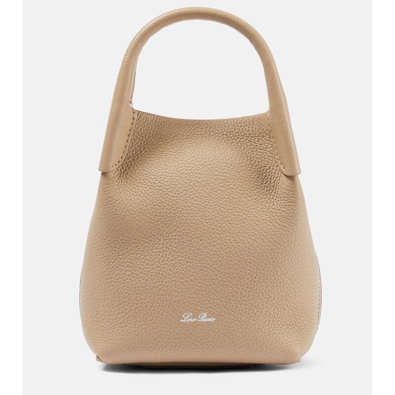 Loro Piana Bale Micro leather tote bag